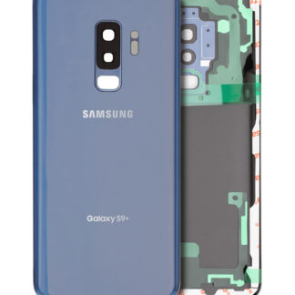 Rückdeckelglas mit Kameraglas für Samsung Galaxy S9 Plus (Service Pack) (Coral Blue (Blau))