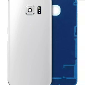 Rückdeckelglas mit Kameraglas für Samsung Galaxy S6 Edge (Service Pack) (White (Weiß))