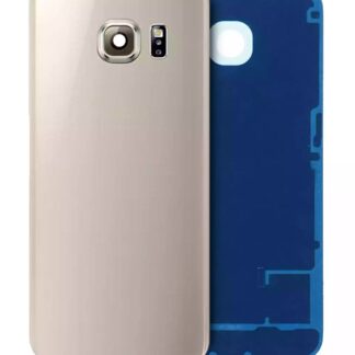 Rückdeckelglas mit Kameraglas für Samsung Galaxy S6 Edge (Service Pack) (Gold)