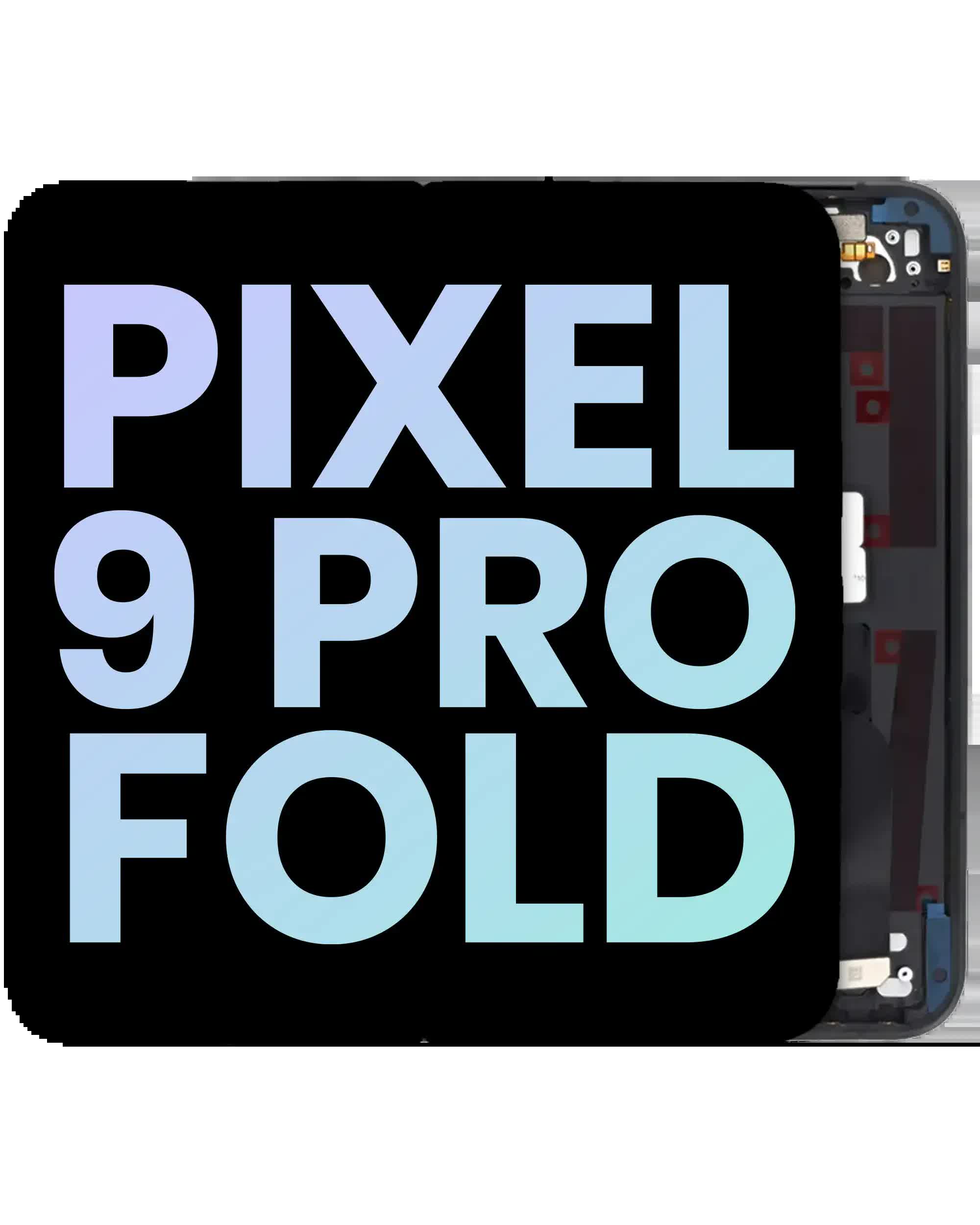 Inner OLED Displayeinheit mit Rahmen für Google Pixel 9 Pro Fold (Original) (Carbon)