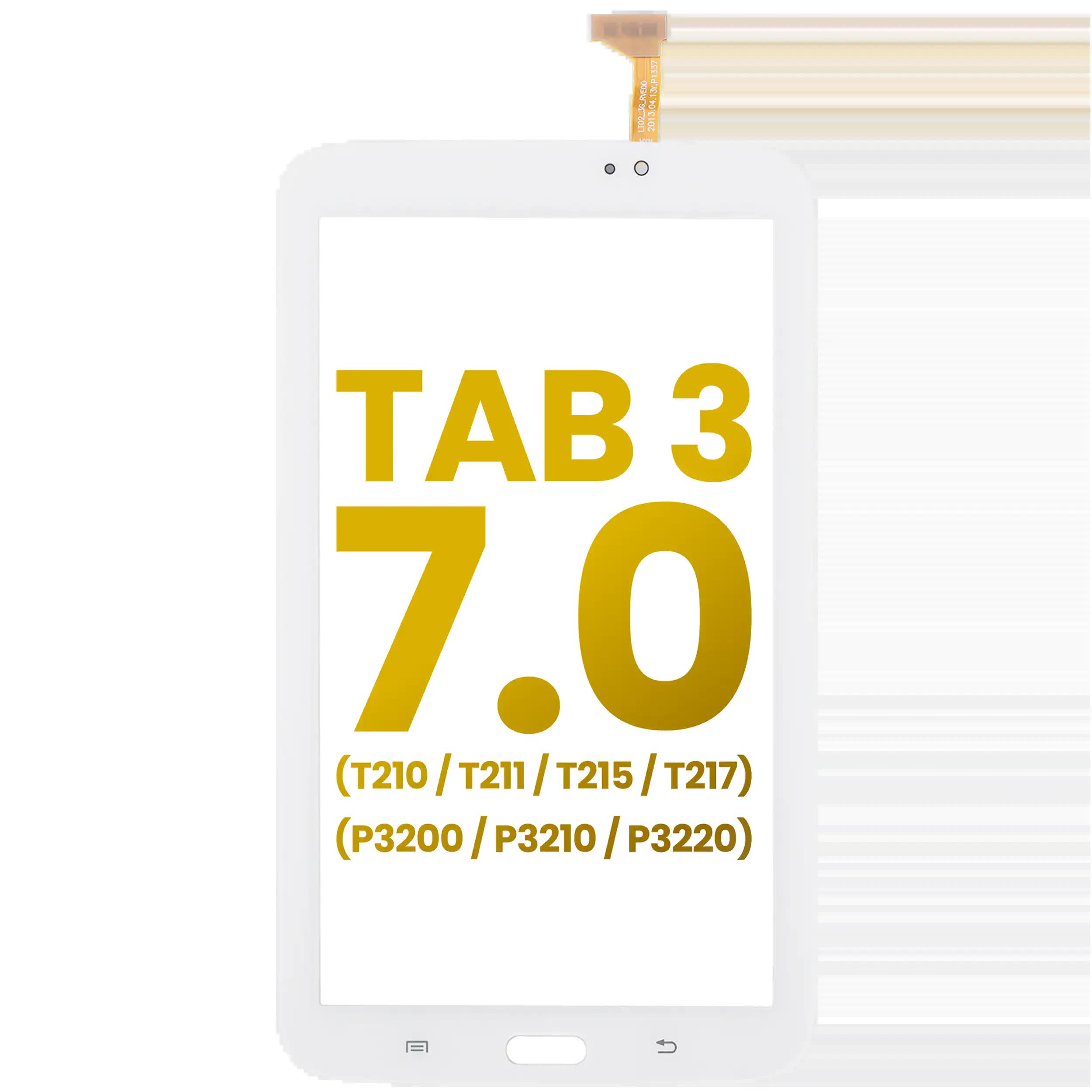 Touchscreen-Digitizer für Samsung Galaxy Tab 3 7.0" (T210 / T211 / T215 / T217 / P3200 / P3210 / P3220) (White (Weiß))