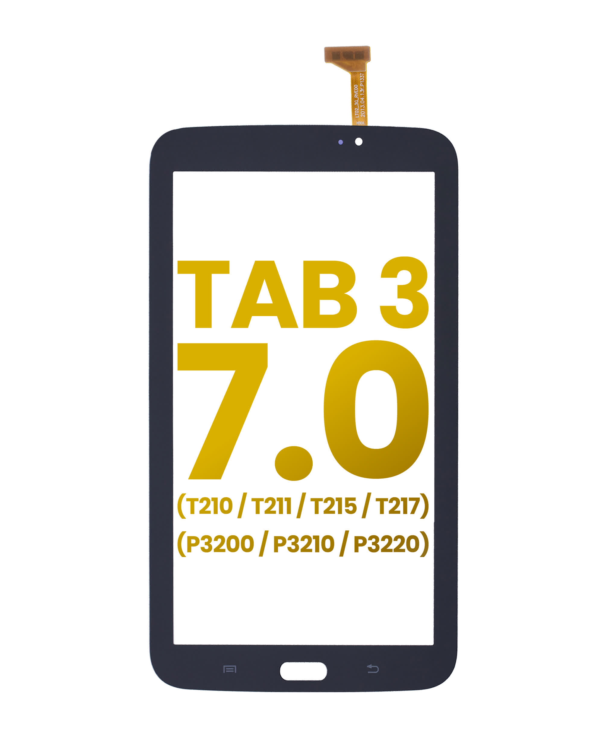 Touchscreen-Digitizer für Samsung Galaxy Tab 3 7.0" (T210 / T211 / T215 / T217 / P3200 / P3210 / P3220) (Black (Schwarz))