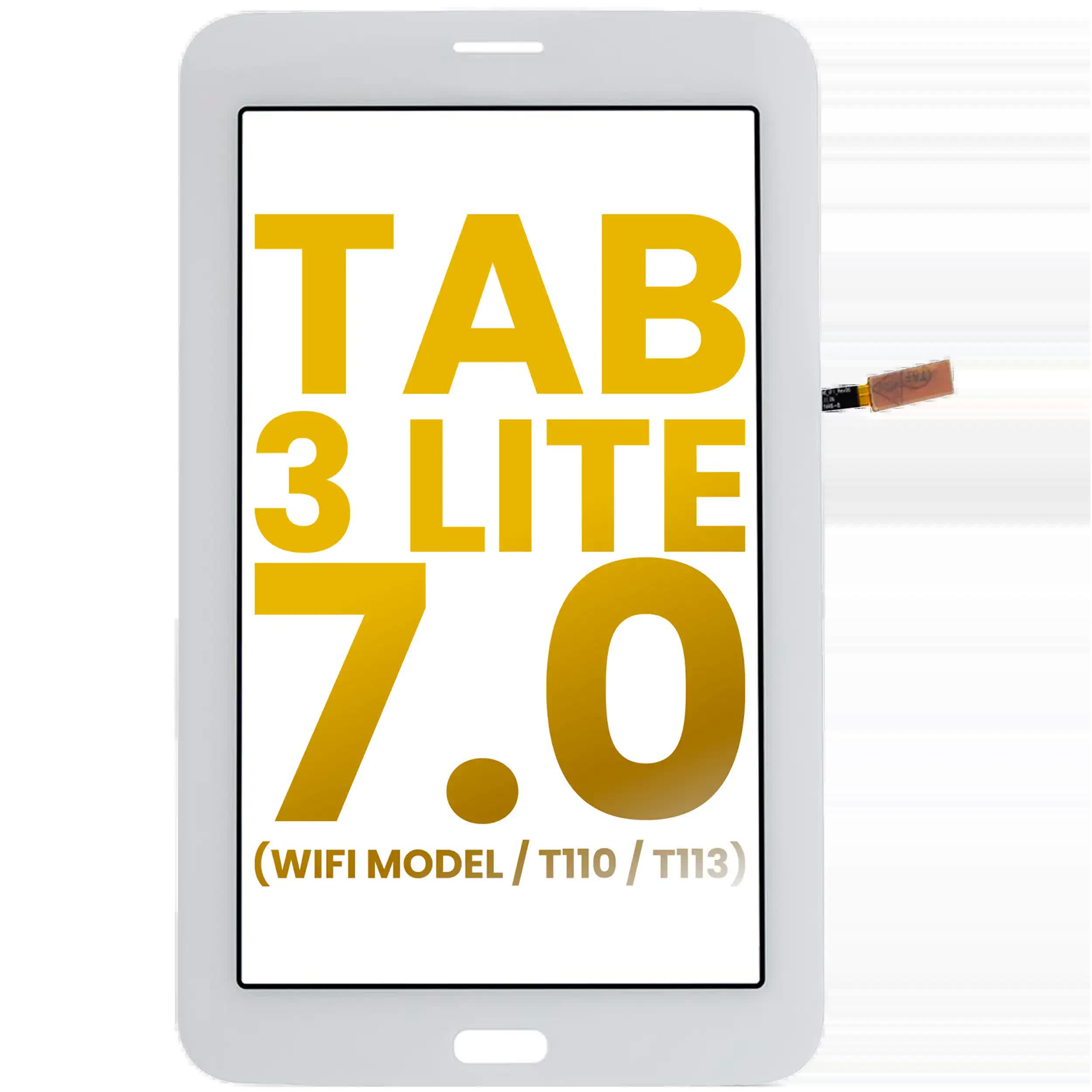 Touchscreen-Digitizer für Samsung Galaxy Tab 3 Lite 7.0" (WiFi Model / T110 / T113) (professionell aufgearbeitet) (White (Weiß))