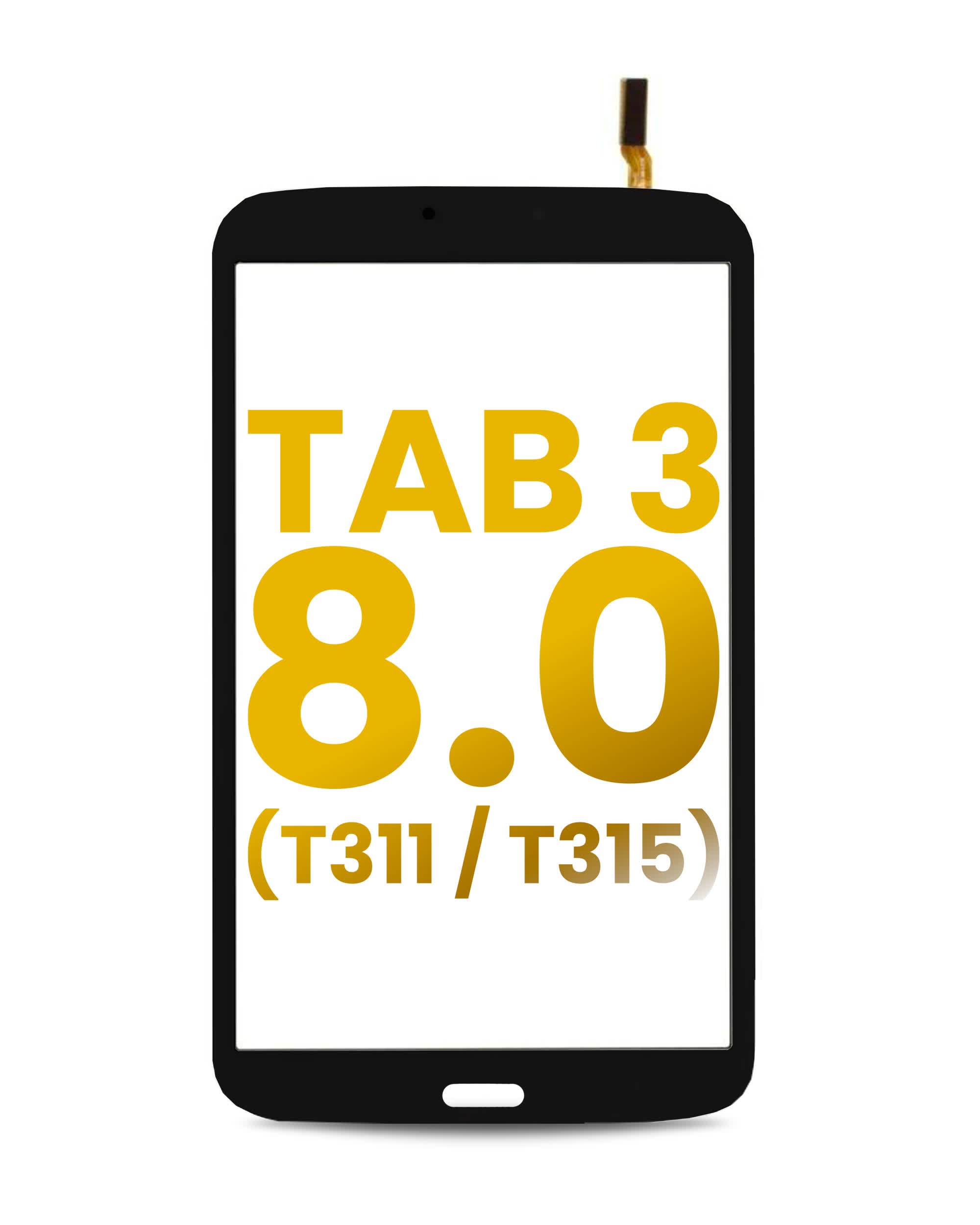 Touchscreen-Digitizer für Samsung Galaxy Tab 3 8.0" (T311 / T315) (3G Version einzeln) (Black (Schwarz))
