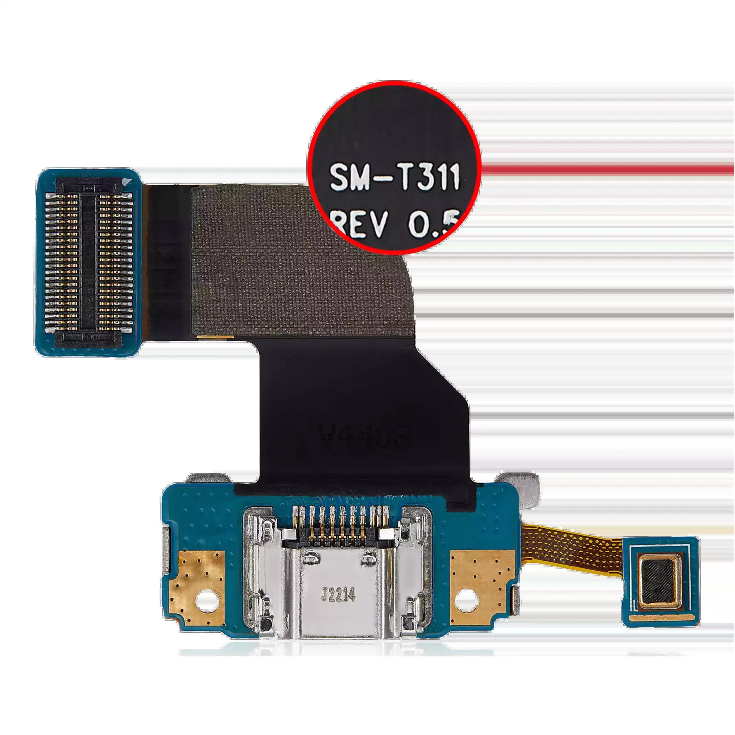 Ladebuchse Flexkabel mit Microphone für Samsung Galaxy Tab 3 8.0" (T310 / T311 /T315) (Premium)
