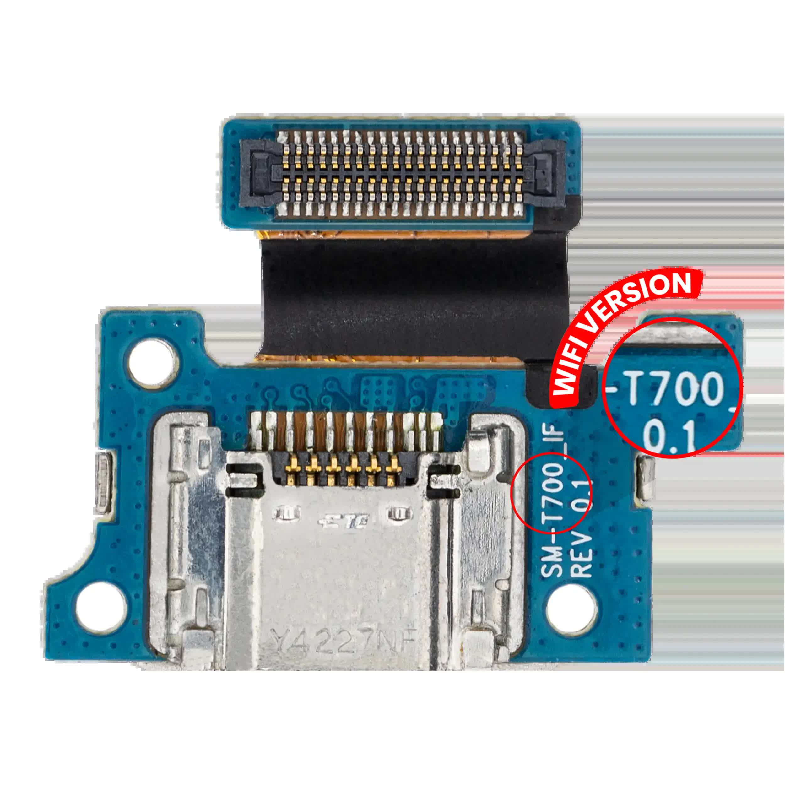 Ladebuchse Flexkabel für Samsung Galaxy Tab S 8.4" (T700 / T701) (2014) (WiFi Version) (Premium)