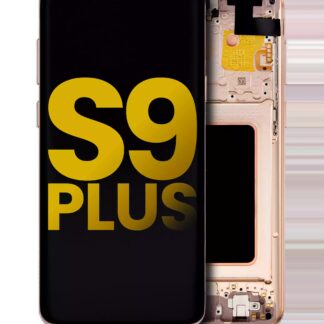 OLED Display mit Rahmen für Samsung Galaxy S9 Plus (professionell aufgearbeitet) (Sunrise Gold (Gold))