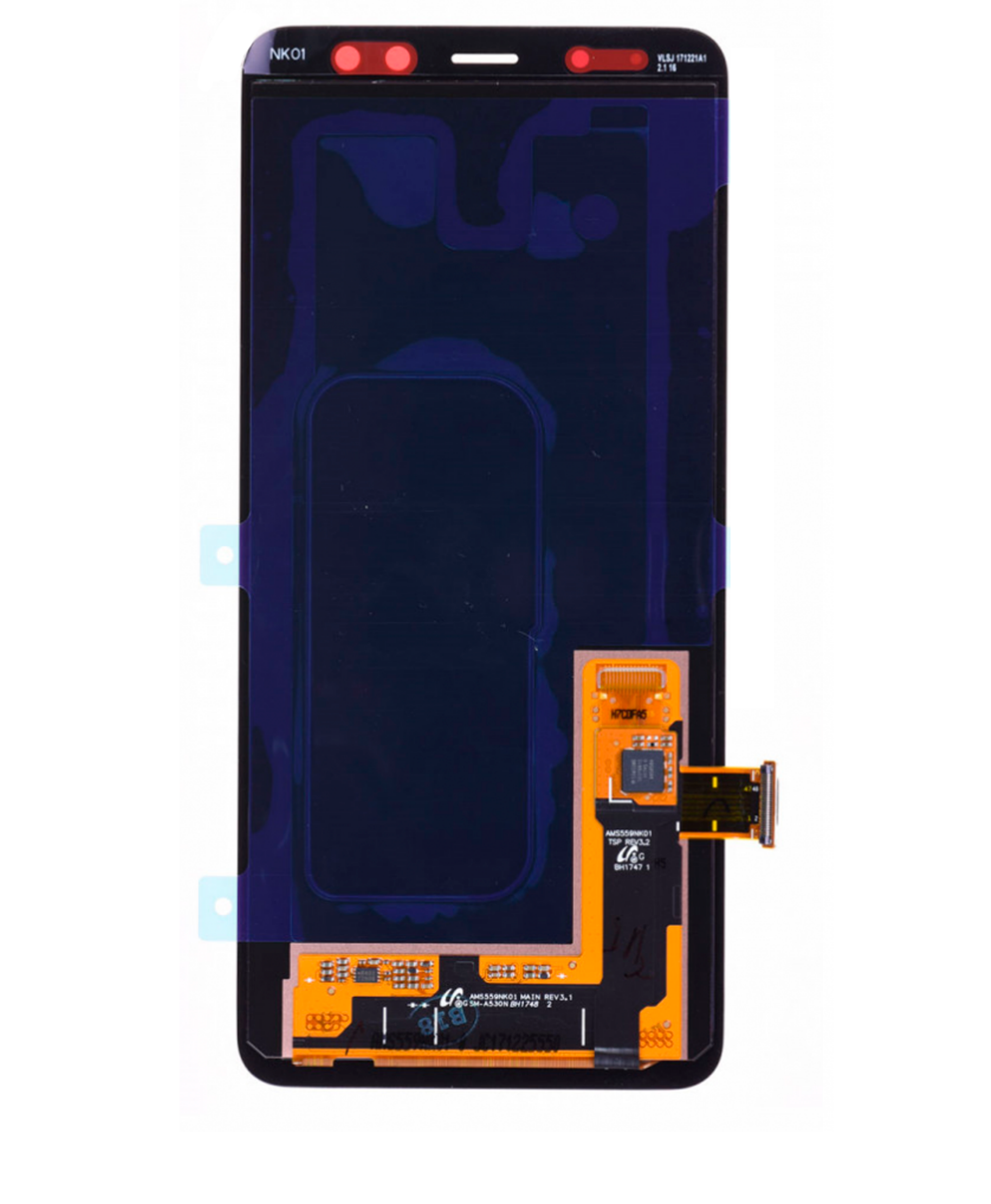 OLED Display ohne Rahmen für Samsung Galaxy A8 (A530 / 2018) (Service Pack) – Bild 3
