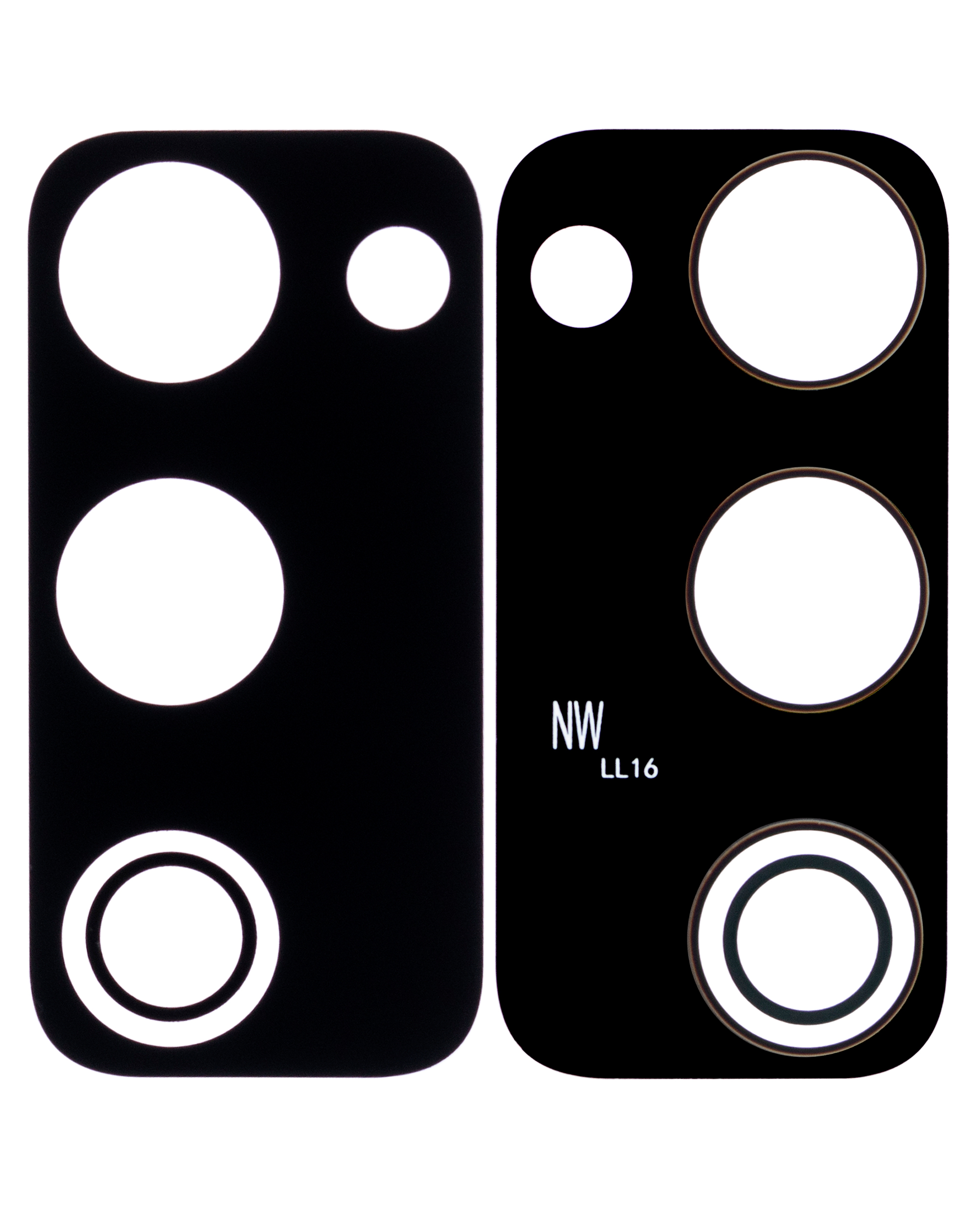Rückkamera-Glas (nur Glas) mit Klebefolie für Samsung Galaxy S20 FE 4G / 5G (Black (Schwarz)) (10er-Pack) – Bild 2