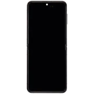 Inner OLED Display mit Rahmen für Samsung Galaxy Z Flip 4 5G (US & International Version) (professionell aufgearbeitet) (Graphite)