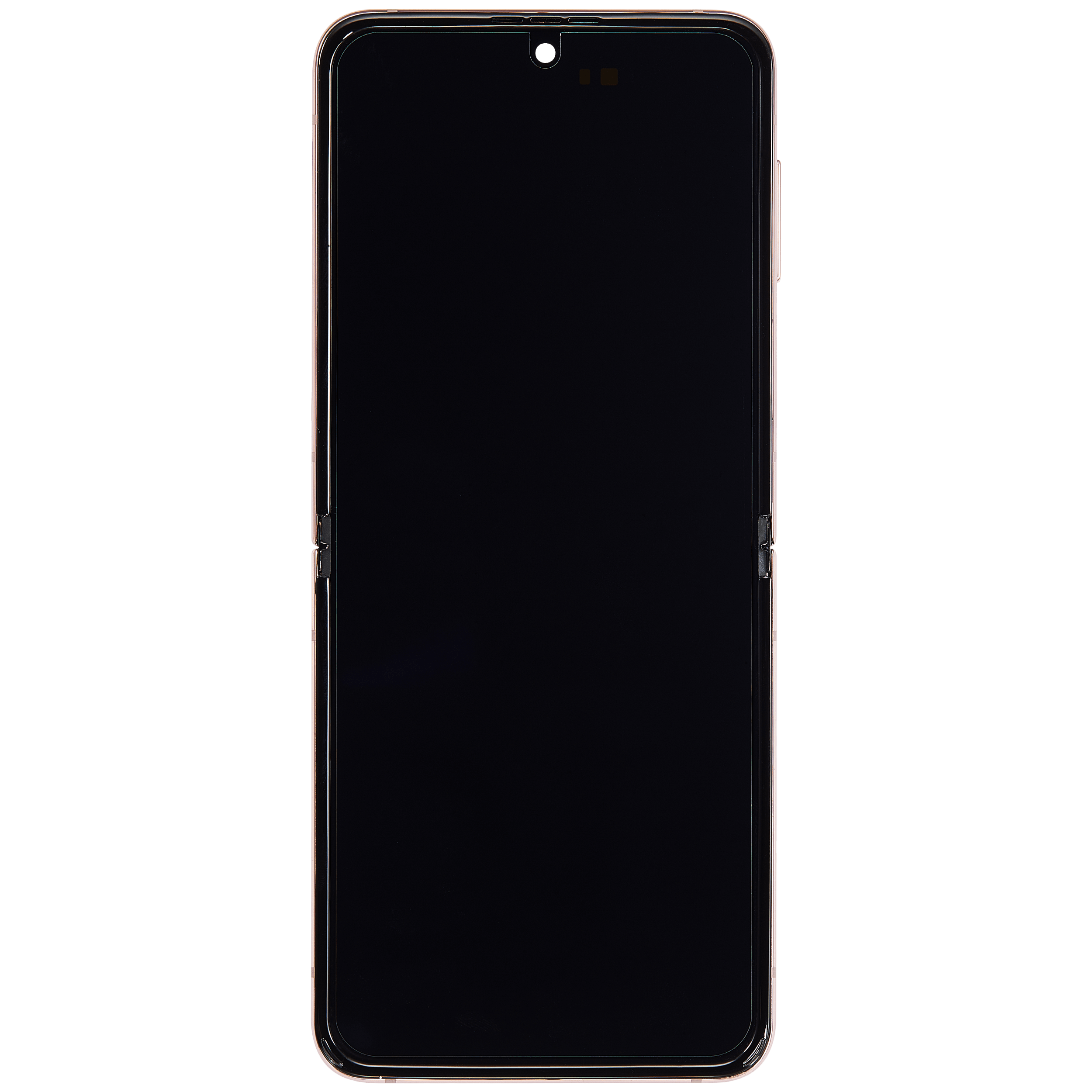 Inner OLED Display mit Rahmen für Samsung Galaxy Z Flip 4 5G (US & International Version) (professionell aufgearbeitet) (Pink Gold) – Bild 3