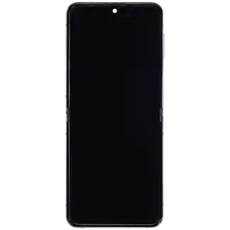 Inner OLED Display mit Rahmen für Samsung Galaxy Z Flip 4 5G (US & International Version) (professionell aufgearbeitet) (Blue (Blau))