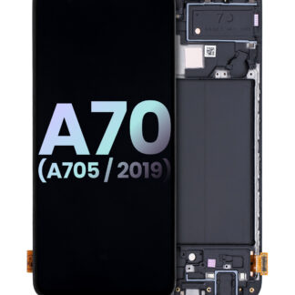 OLED Display mit Rahmen für Samsung Galaxy A70 (A705 / 2019) (Service Pack)