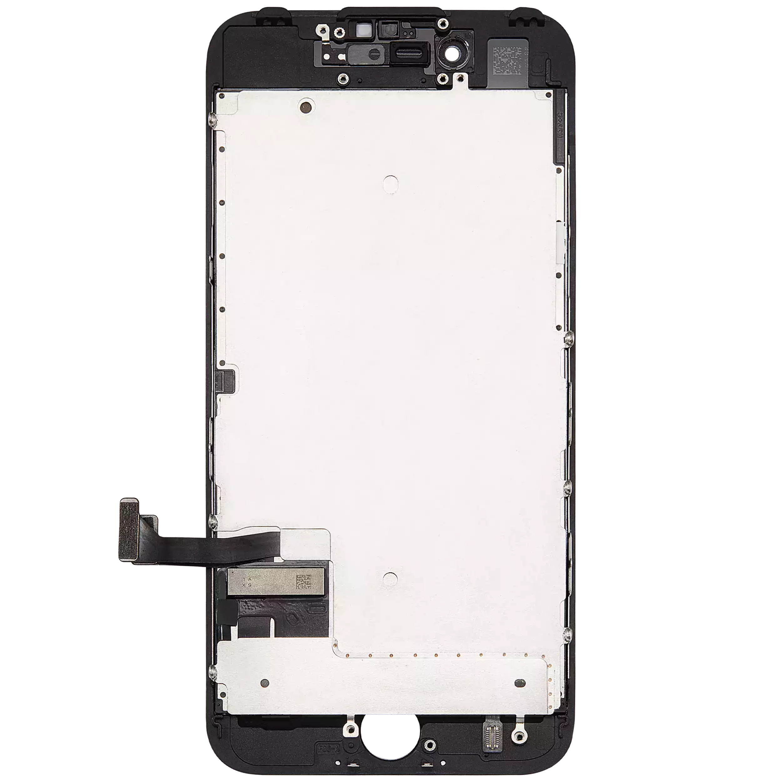 LCD Display mit Stahlplatte für iPhone 7 (professionell aufgearbeitet) (Black (Schwarz)) – Bild 3
