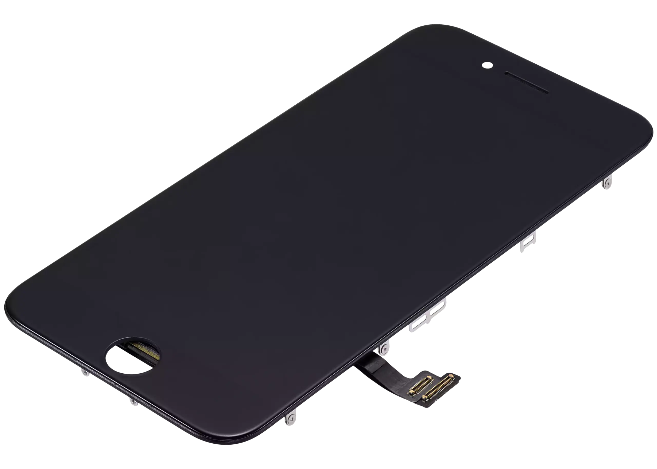 LCD Display mit Stahlplatte für iPhone 7 (professionell aufgearbeitet) (Black (Schwarz)) – Bild 4