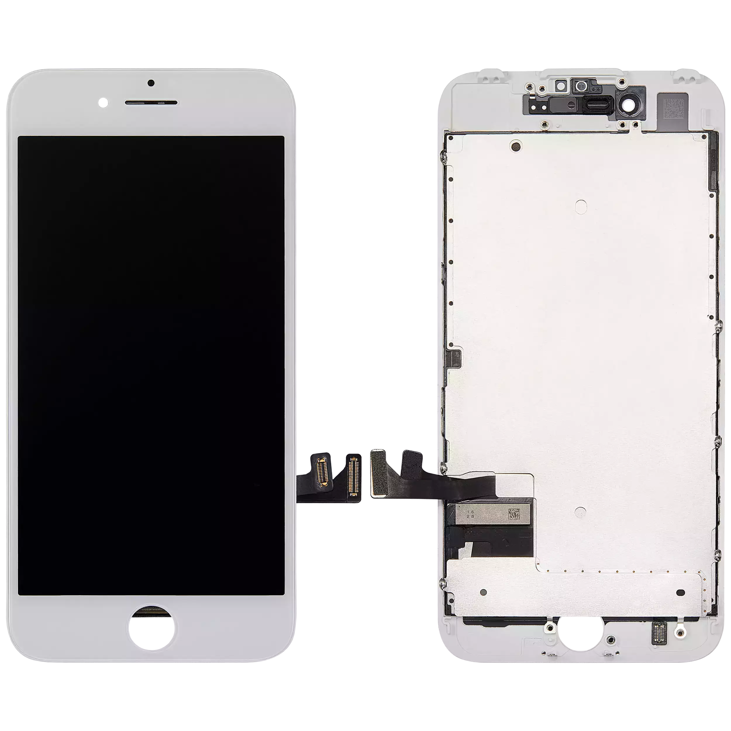 LCD Display mit Stahlplatte für iPhone 7 (professionell aufgearbeitet) (White (Weiß)) – Bild 2