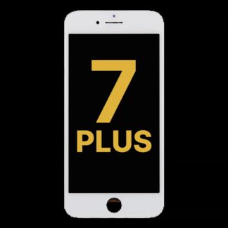LCD Display mit Stahlplatte für iPhone 7 Plus (professionell aufgearbeitet: LG) (White (Weiß))