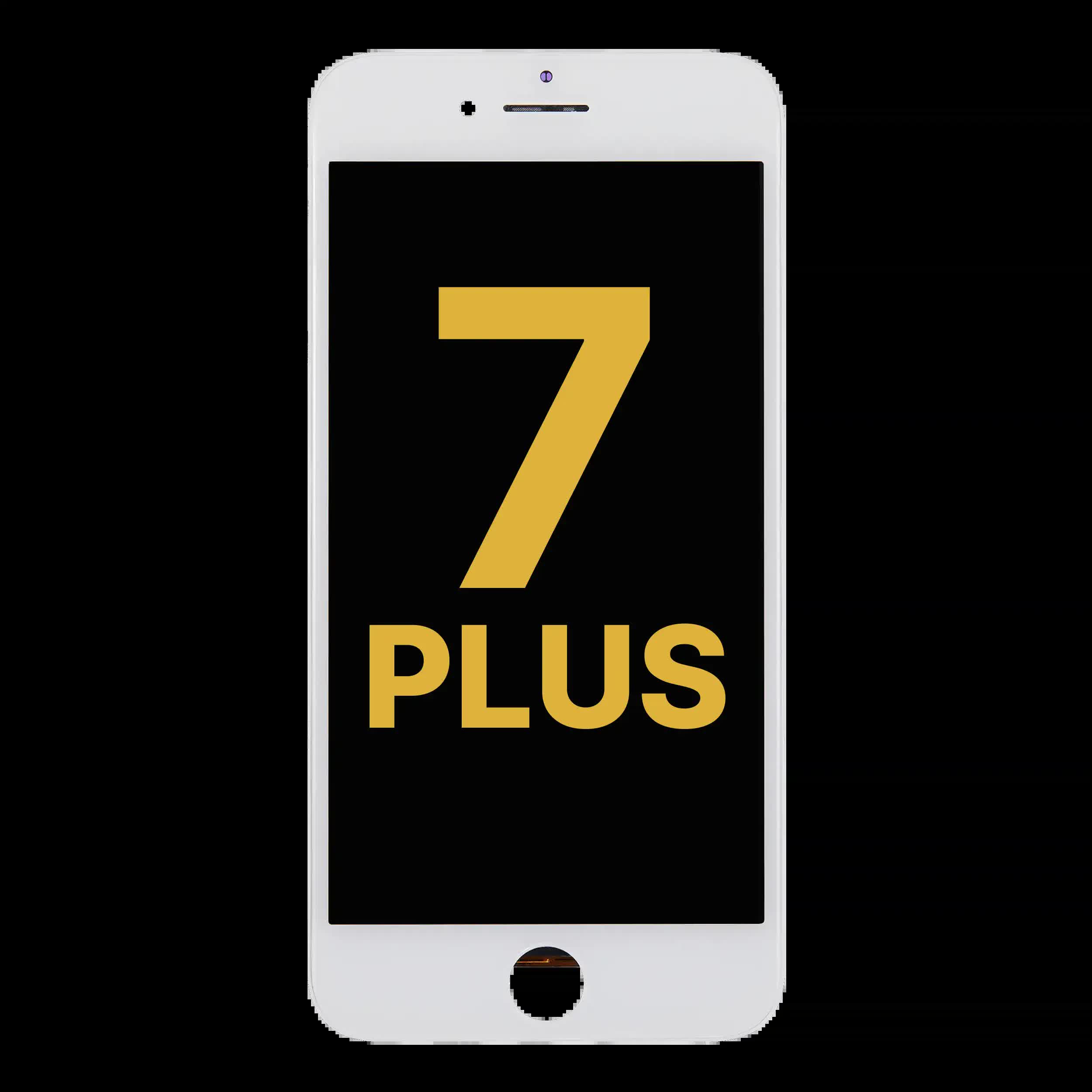 LCD Display mit Stahlplatte für iPhone 7 Plus (professionell aufgearbeitet: LG) (White (Weiß))