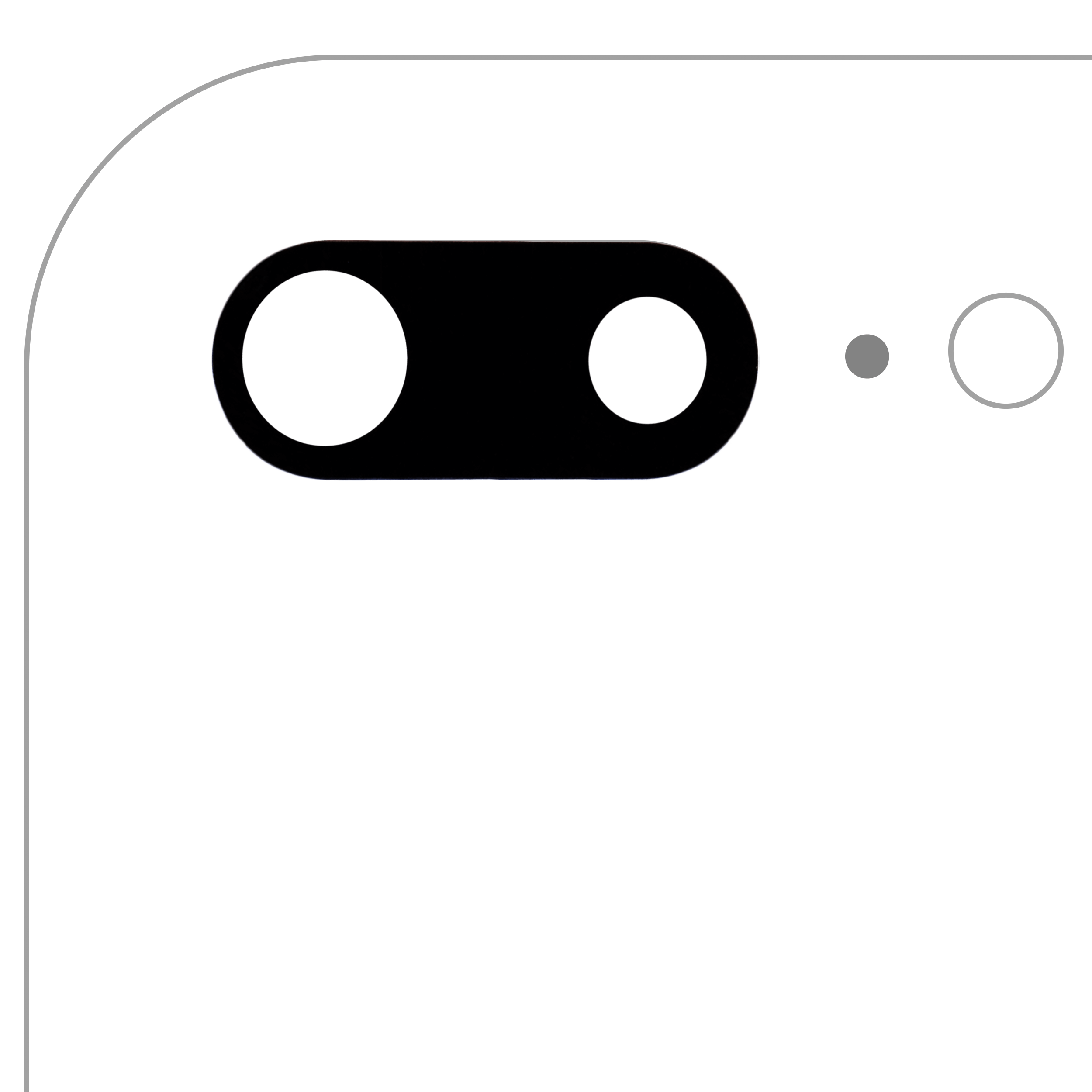 Rückkamera-Glas (nur Glas) mit Klebefolie für iPhone 7 Plus / 8 Plus (Real Sapphire) (Premium) (10er-Pack) – Bild 4