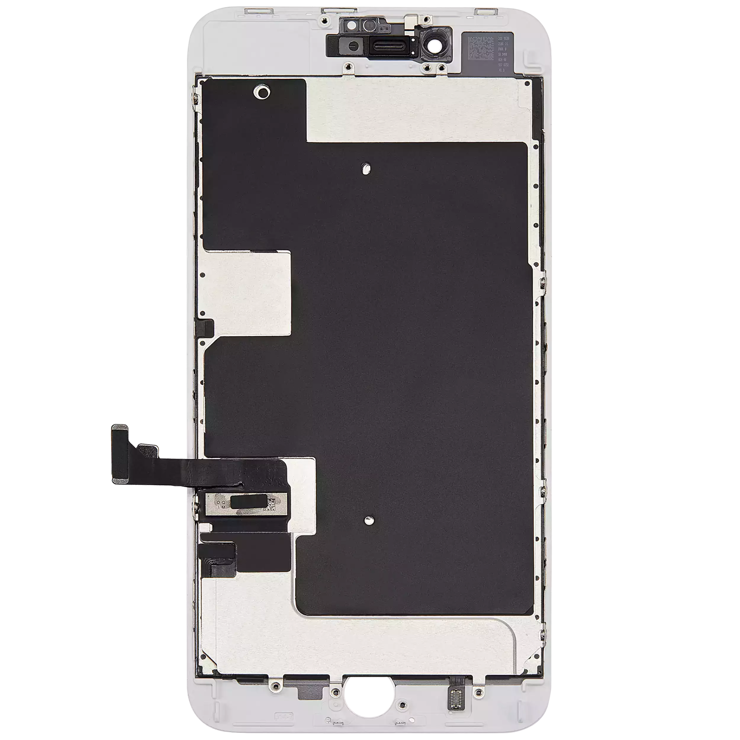 LCD Display mit Stahlplatte für iPhone 8 Plus (professionell aufgearbeitet) (White (Weiß)) – Bild 3