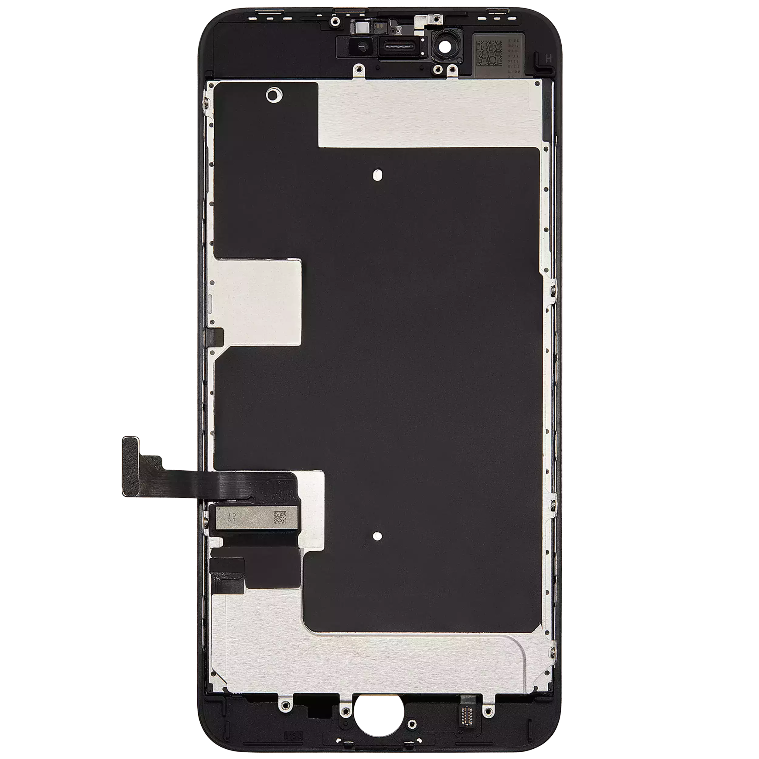 LCD Display mit Stahlplatte für iPhone 8 Plus (professionell aufgearbeitet) (Black (Schwarz)) – Bild 3