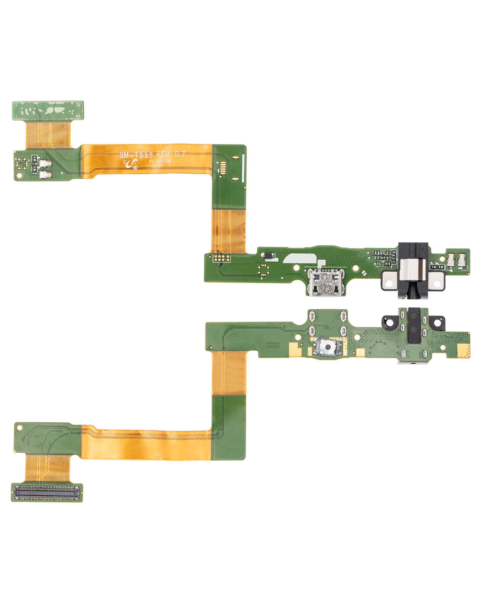 Ladebuchse Flexkabel mit Kopfhörerbuchse für Samsung Galaxy Tab A 9.7" (T550 / T555) (2015) (Premium) – Bild 2