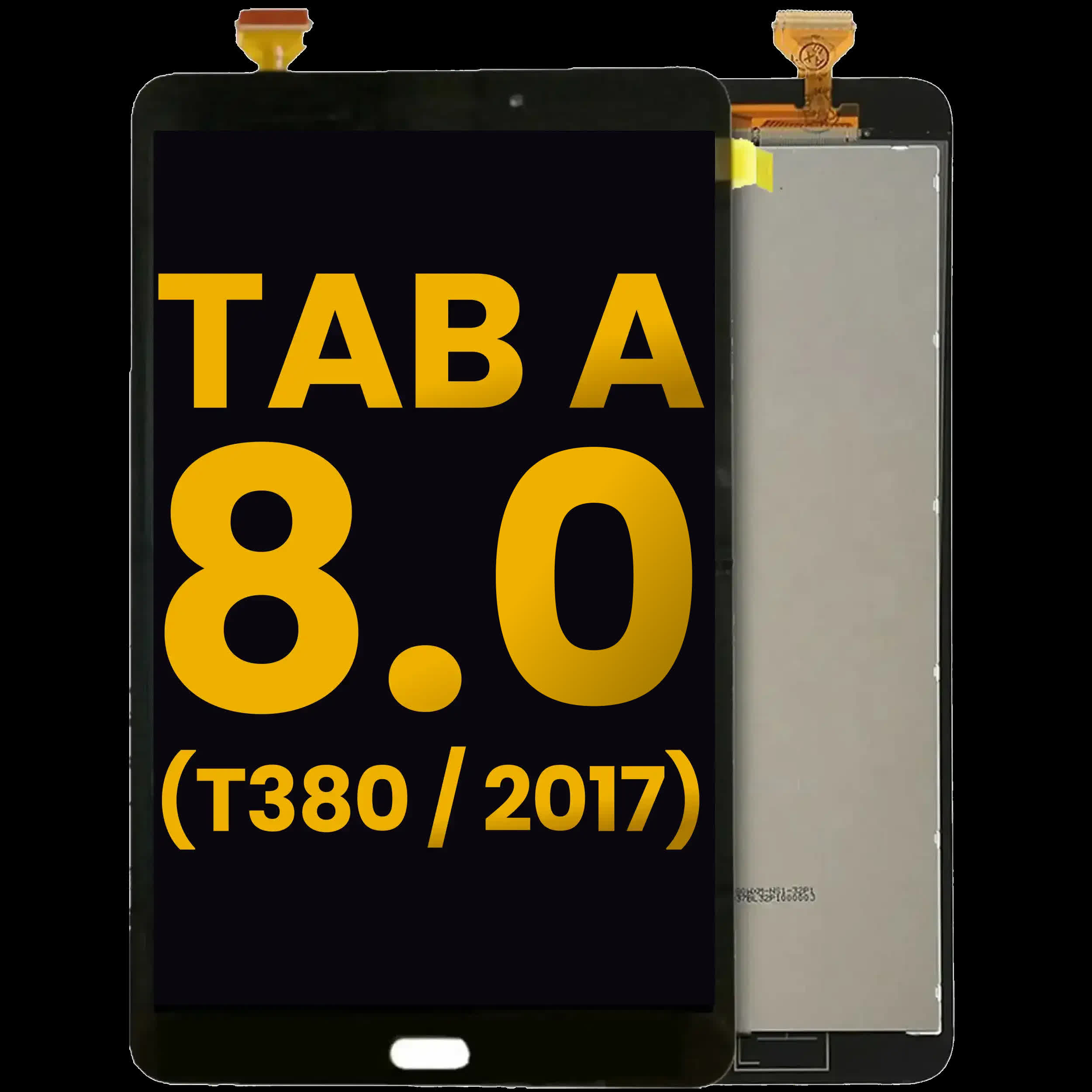 LCD Display ohne Rahmen für Samsung Galaxy Tab A 8.0" (2017) (T380) (WiFi Version) (professionell aufgearbeitet) (White (Weiß))