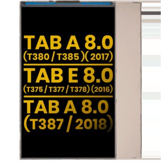 LCD einzeln für Samsung Galaxy Tab A 8.0" (2017) (T380 / T385) / Tab A 8.0" (2018) (T387) / Tab E 8.0" (2016) (T375 / T377 / T378) (professionell aufgearbeitet)