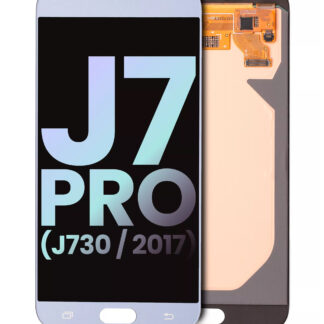 LCD Display ohne Rahmen für Samsung Galaxy J7 Pro (J730 / 2017) (Service Pack) (Silver (Silber))