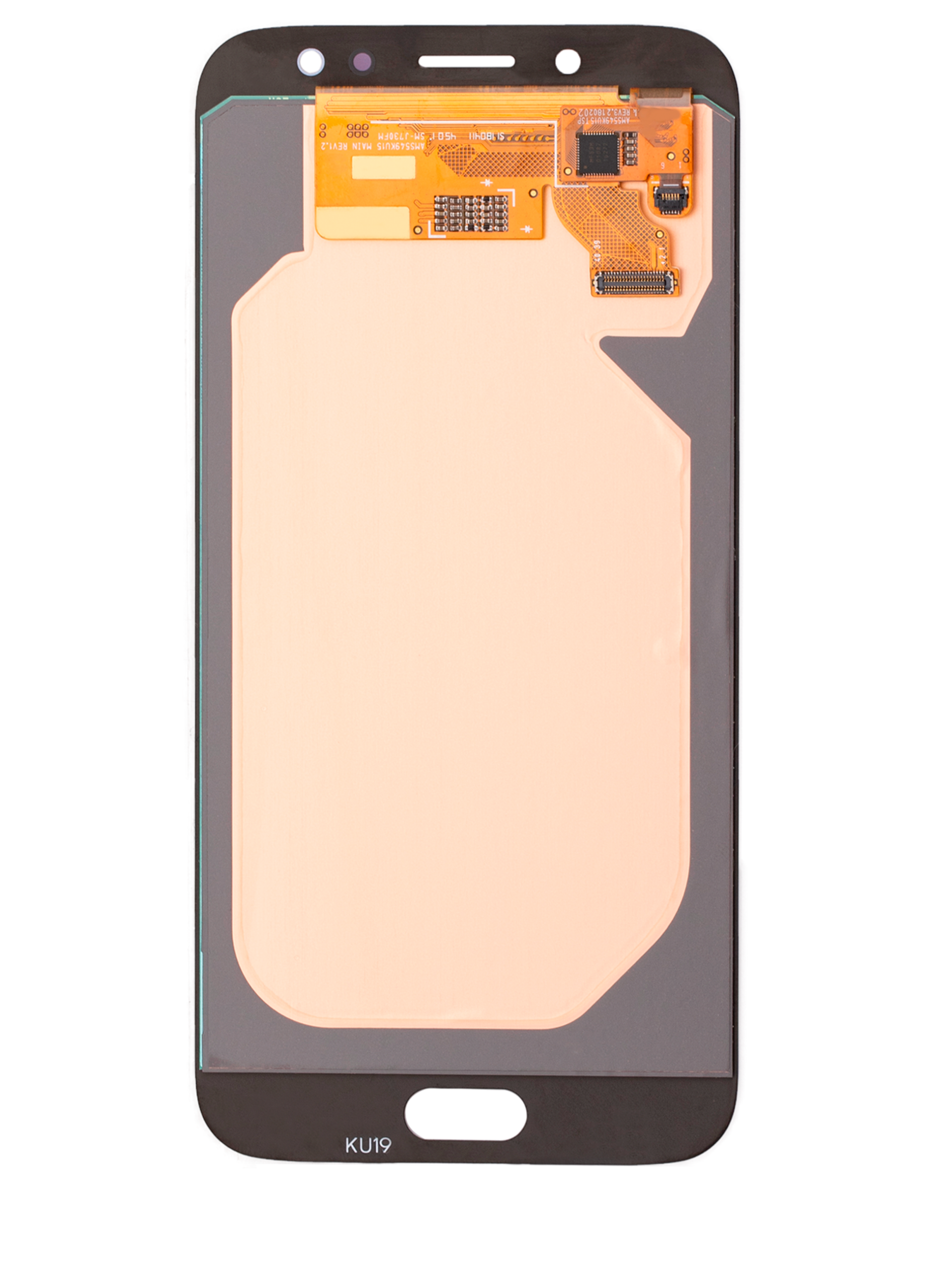 OLED Display ohne Rahmen für Samsung Galaxy J7 / J7 Pro (J730 / 2017) (Aftermarket Plus) (Blue / Gray) – Bild 4