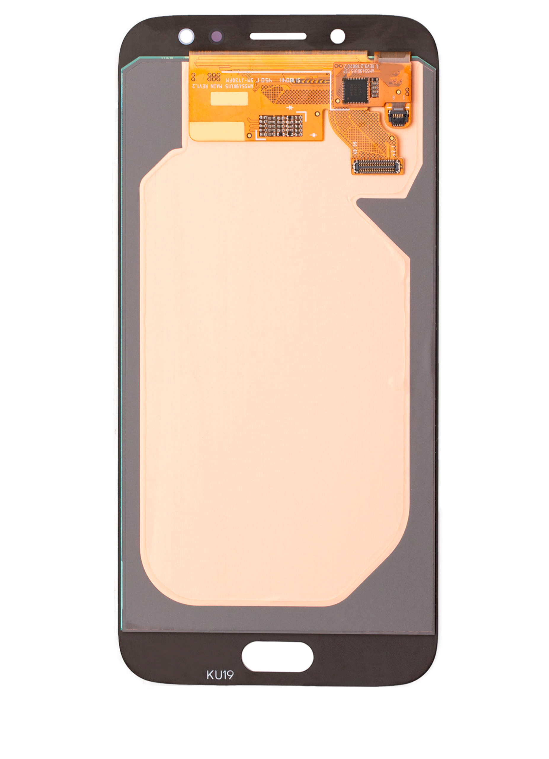 OLED Display ohne Rahmen für Samsung Galaxy J7 / J7 Pro (J730 / 2017) (Aftermarket Plus) (Gold) – Bild 3