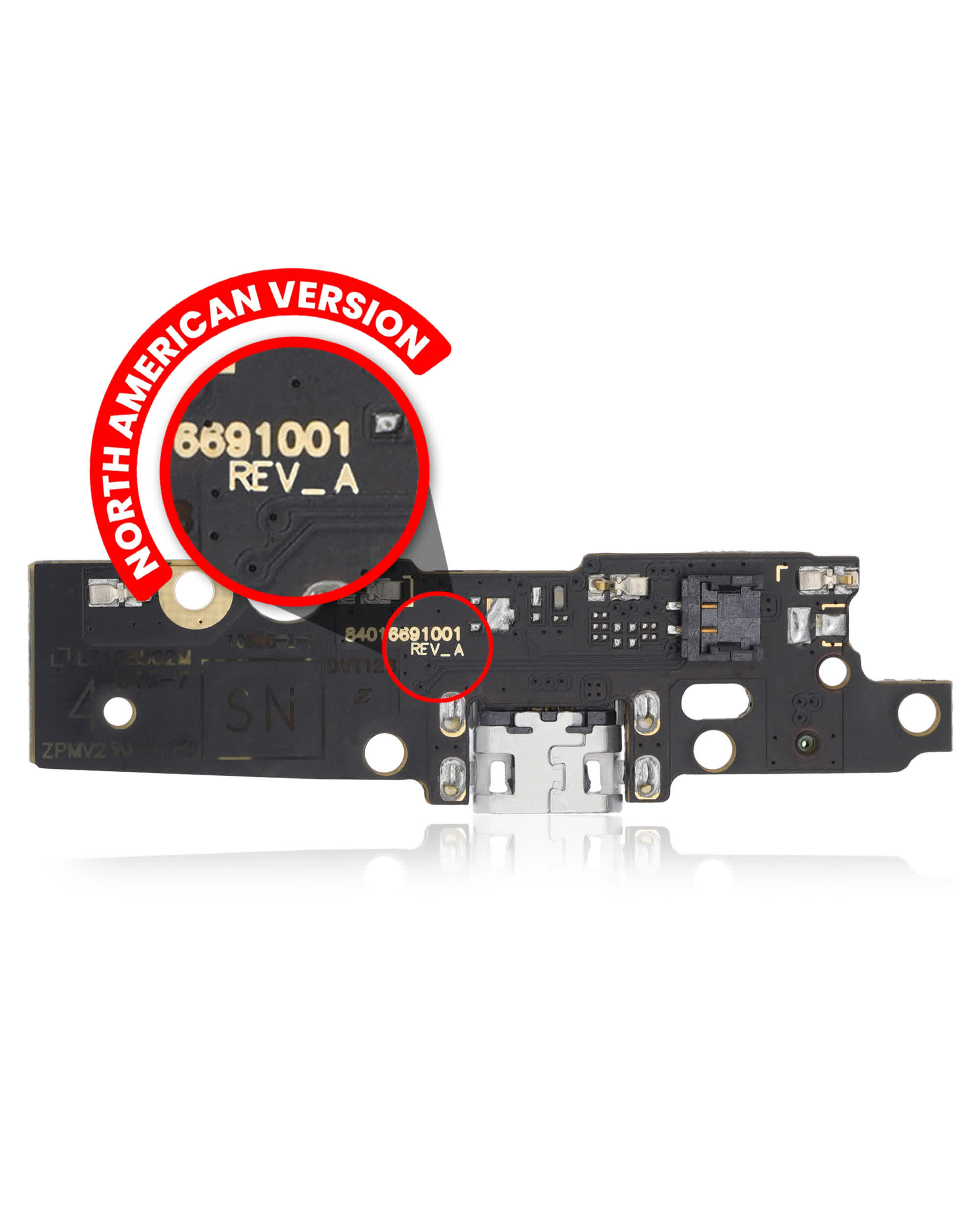 Ladebuchse (ohne Finger Sensor) für Motorola Moto E4 (XT1764 / XT1767 / XT1768 / 2017) (US-Version / Rev_A)