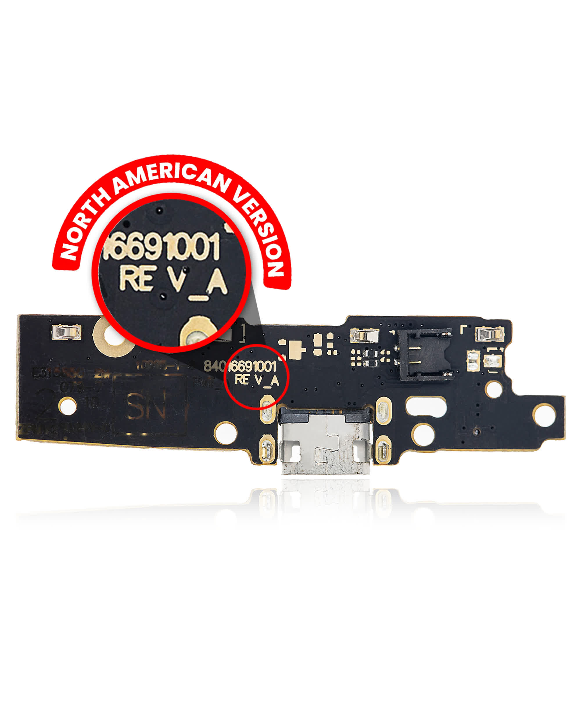 Ladebuchse (mit Finger Sensor) für Motorola E4 (XT1764 / XT1767 / XT1768 / 2017) (US-Version / Rev_A)