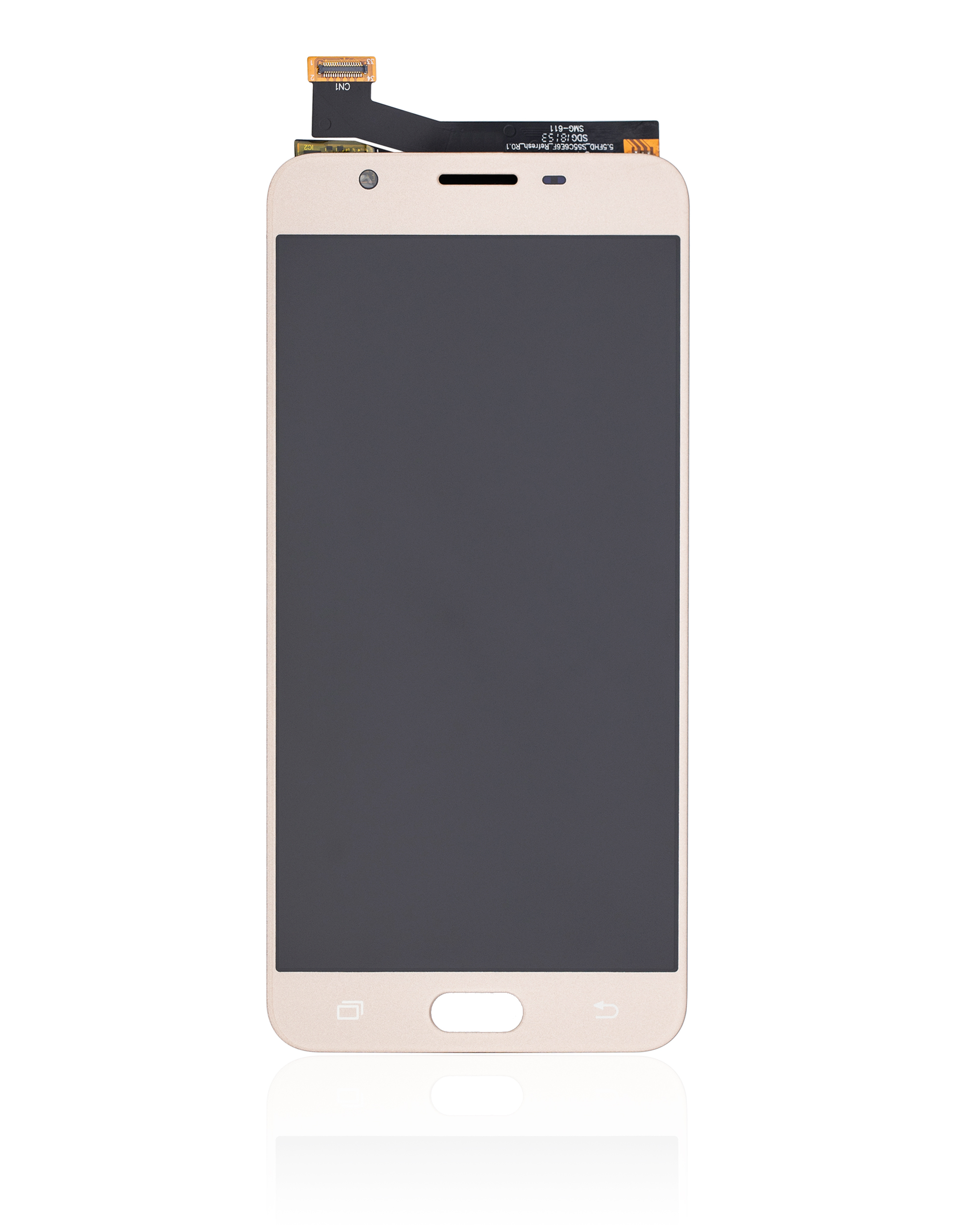 LCD Display ohne Rahmen für Samsung Galaxy J7 Prime / On7 (G610 / 2016) (professionell aufgearbeitet) (Gold) – Bild 3
