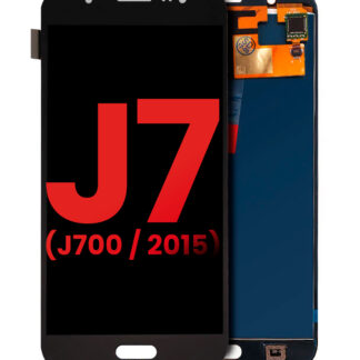 OLED Display ohne Rahmen für Samsung Galaxy J7 (J700 / 2015) (Aftermarket Plus) (Black (Schwarz))