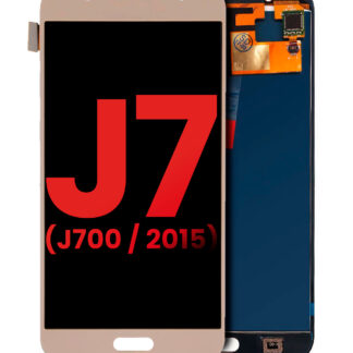 OLED Display ohne Rahmen für Samsung Galaxy J7 (J700 / 2015) (Aftermarket Plus) (Gold)