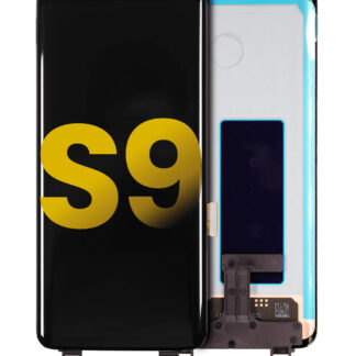 OLED Display ohne Rahmen für Samsung Galaxy S9 (professionell aufgearbeitet) (Midnight Black (Schwarz))
