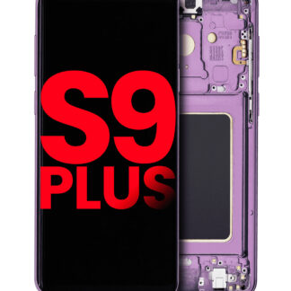 OLED Display mit Rahmen für Samsung Galaxy S9 Plus (Aftermarket Plus) (Lilac Purple (Violett))