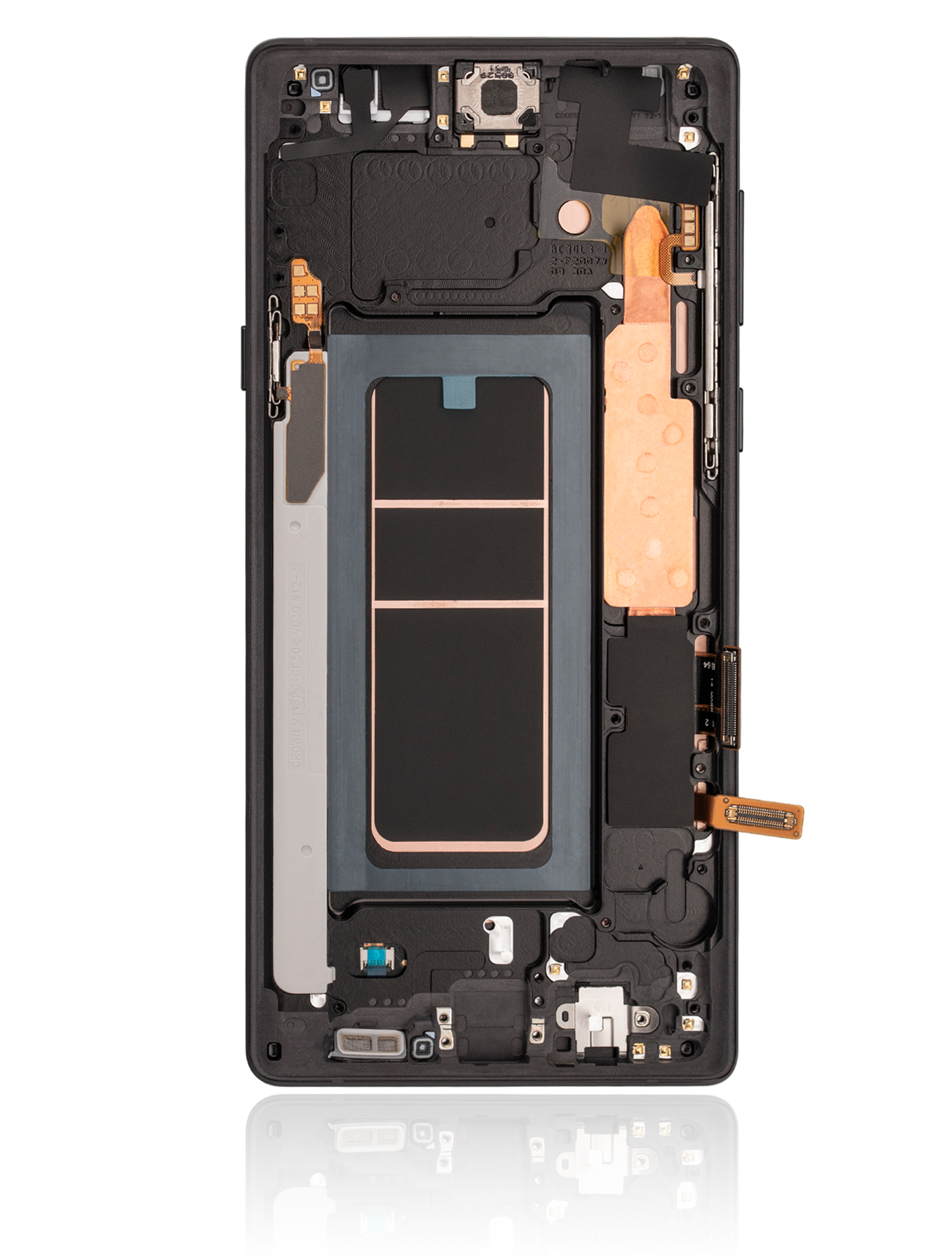 OLED Display mit Rahmen für Samsung Galaxy Note 9 (Aftermarket Plus) (Midnight Black (Schwarz)) – Bild 4