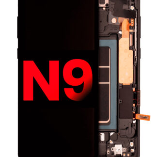 OLED Display mit Rahmen für Samsung Galaxy Note 9 (Aftermarket Plus) (Midnight Black (Schwarz))