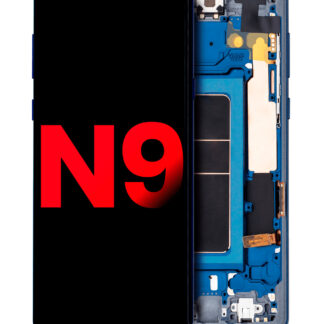 OLED Display mit Rahmen für Samsung Galaxy Note 9 (Aftermarket Plus) (Ocean Blue)