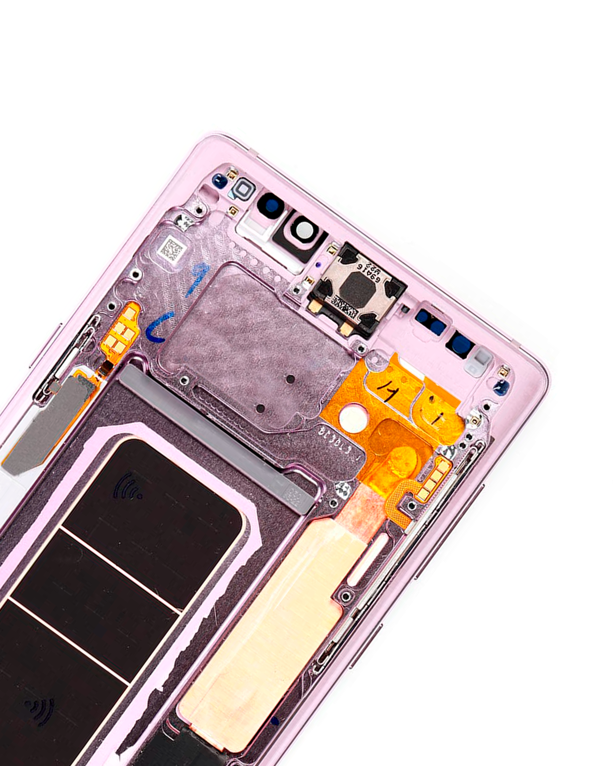 OLED Display mit Rahmen für Samsung Galaxy Note 9 (Aftermarket Plus) (Lavender Purple) – Bild 4