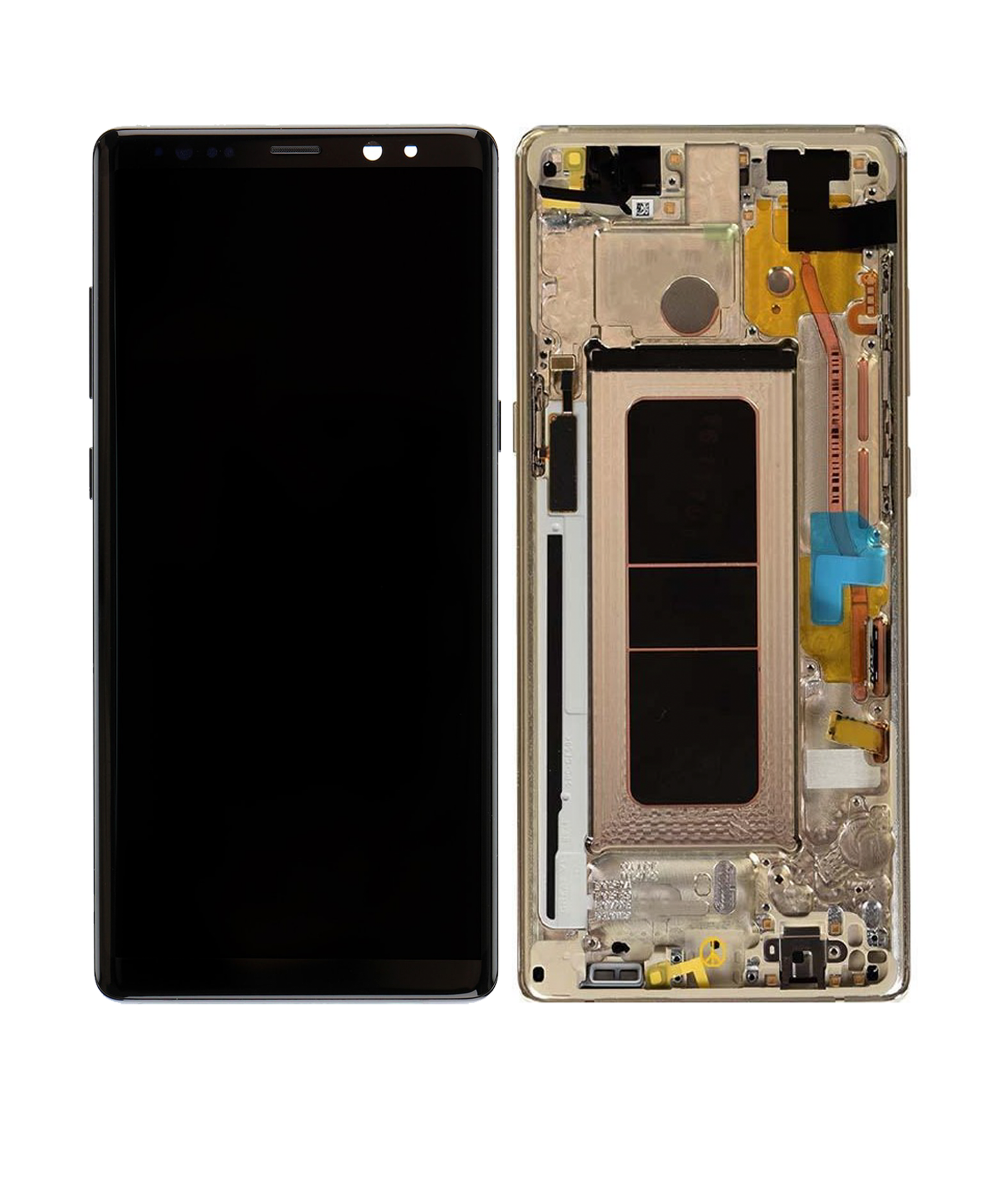 OLED Display mit Rahmen für Samsung Galaxy Note 8 (Aftermarket Plus) (Maple Gold) – Bild 3
