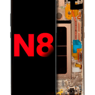 OLED Display mit Rahmen für Samsung Galaxy Note 8 (Aftermarket Plus) (Maple Gold)