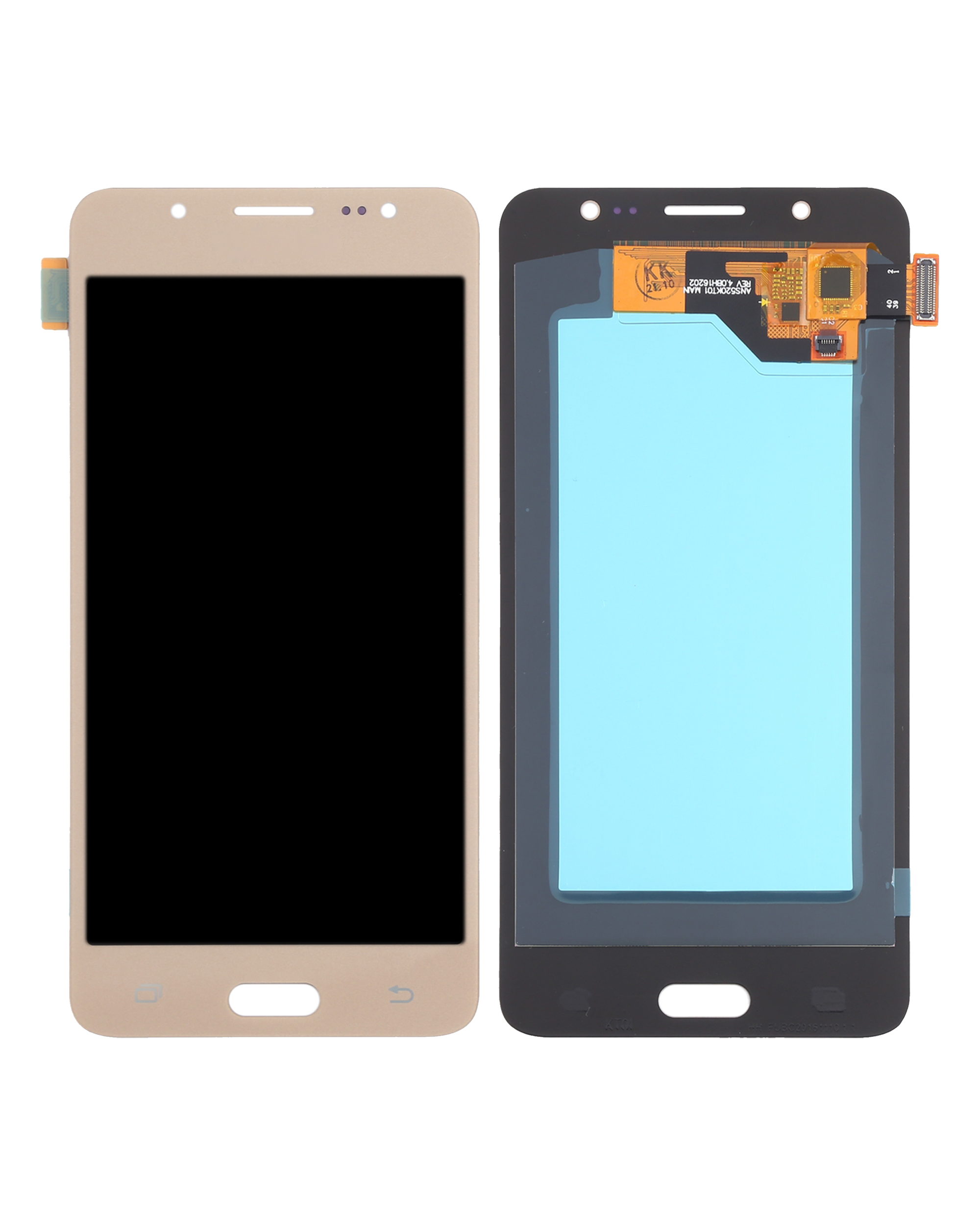 LCD Display ohne Rahmen für Samsung Galaxy J5 Duos (J510 / 2016) (Service Pack) (Gold) – Bild 3