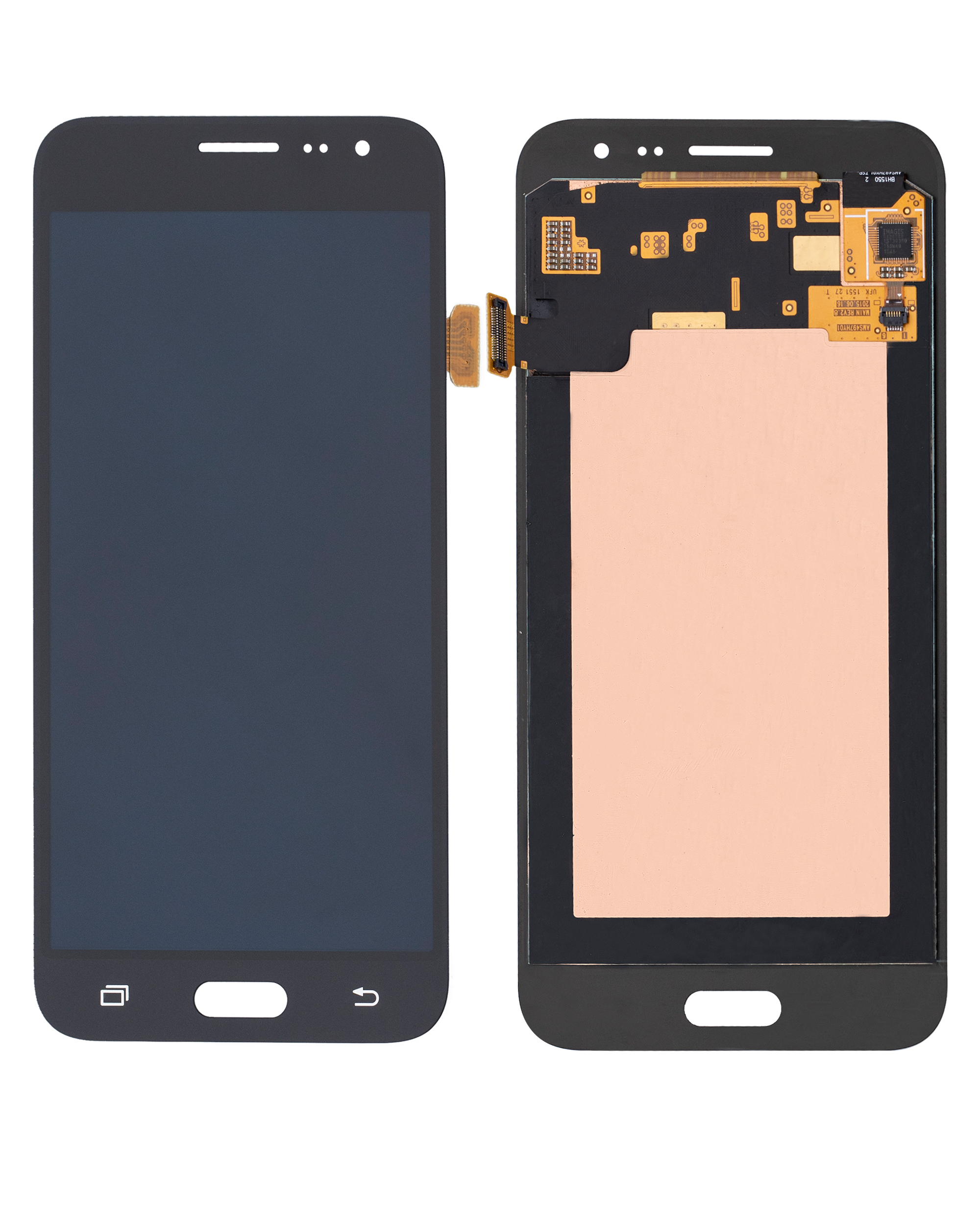 OLED Display ohne Rahmen für Samsung Galaxy J3 / Sol 4G / Express Prime / Amp Prime (J320 / 2016) (professionell aufgearbeitet) (Black (Schwarz)) – Bild 2
