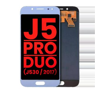 OLED Display ohne Rahmen für Samsung Galaxy J5 / Pro / Duo (J530 / 2017) (Aftermarket Plus) (Blue / Silver)