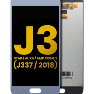 LCD Display ohne Rahmen für Samsung Galaxy J3 Star / Aura / Amp Prime 3 (J337 / 2018) (professionell aufgearbeitet) (Blue (Blau))