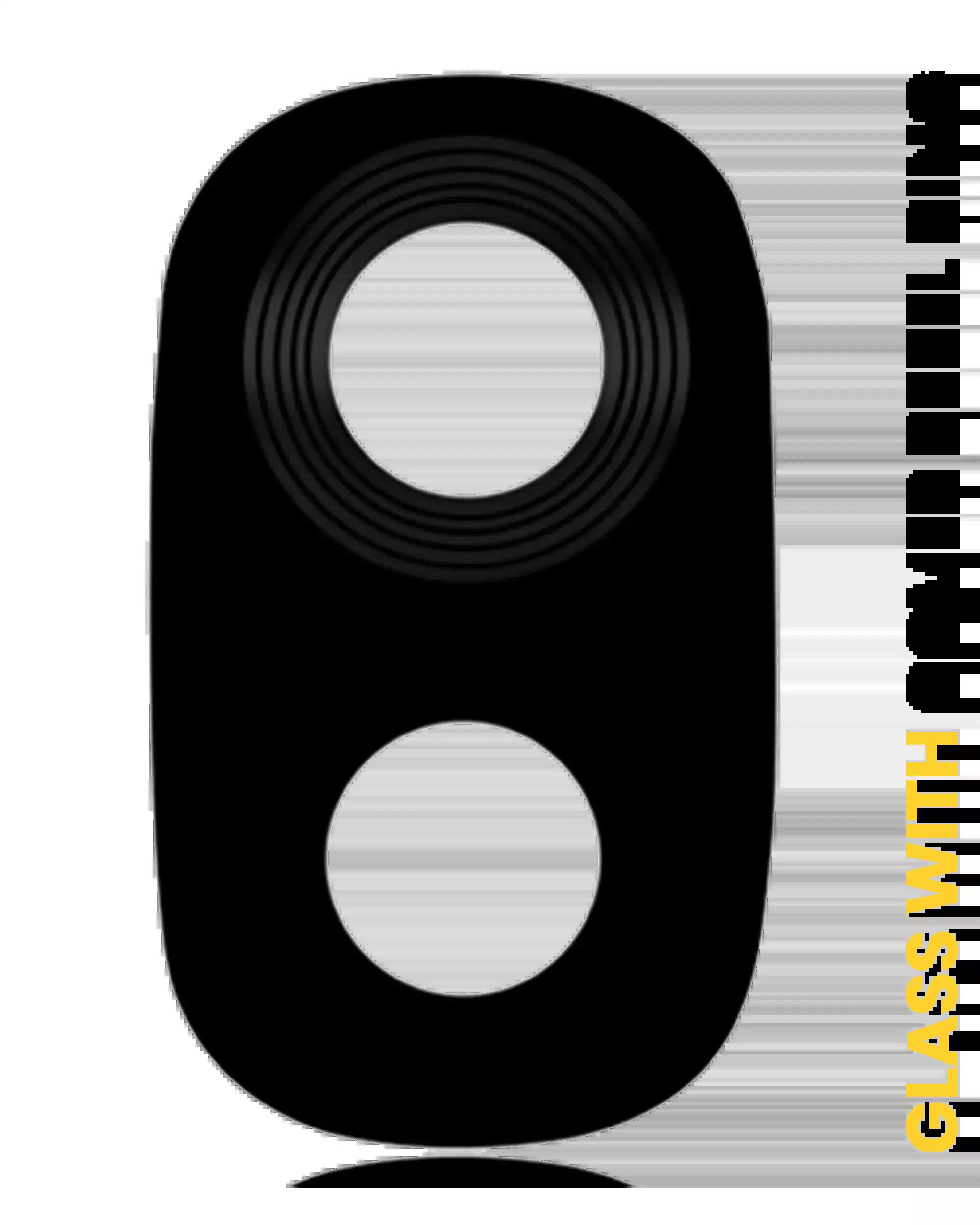 Rückkamera-Glas mit Blendenring für Samsung Galaxy J3 (J337 / 2018) (Black (Schwarz))
