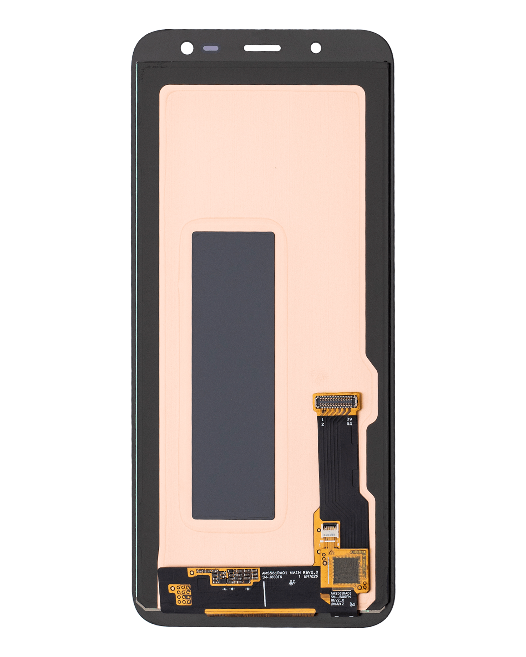 OLED Display ohne Rahmen für Samsung Galaxy J6 / On6 (J600 / 2018) (Service Pack) (Black (Schwarz)) – Bild 3